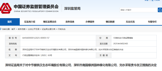 九八策略 原实控人关联方违规占用公司资金 节能铁汉等被出具警示函